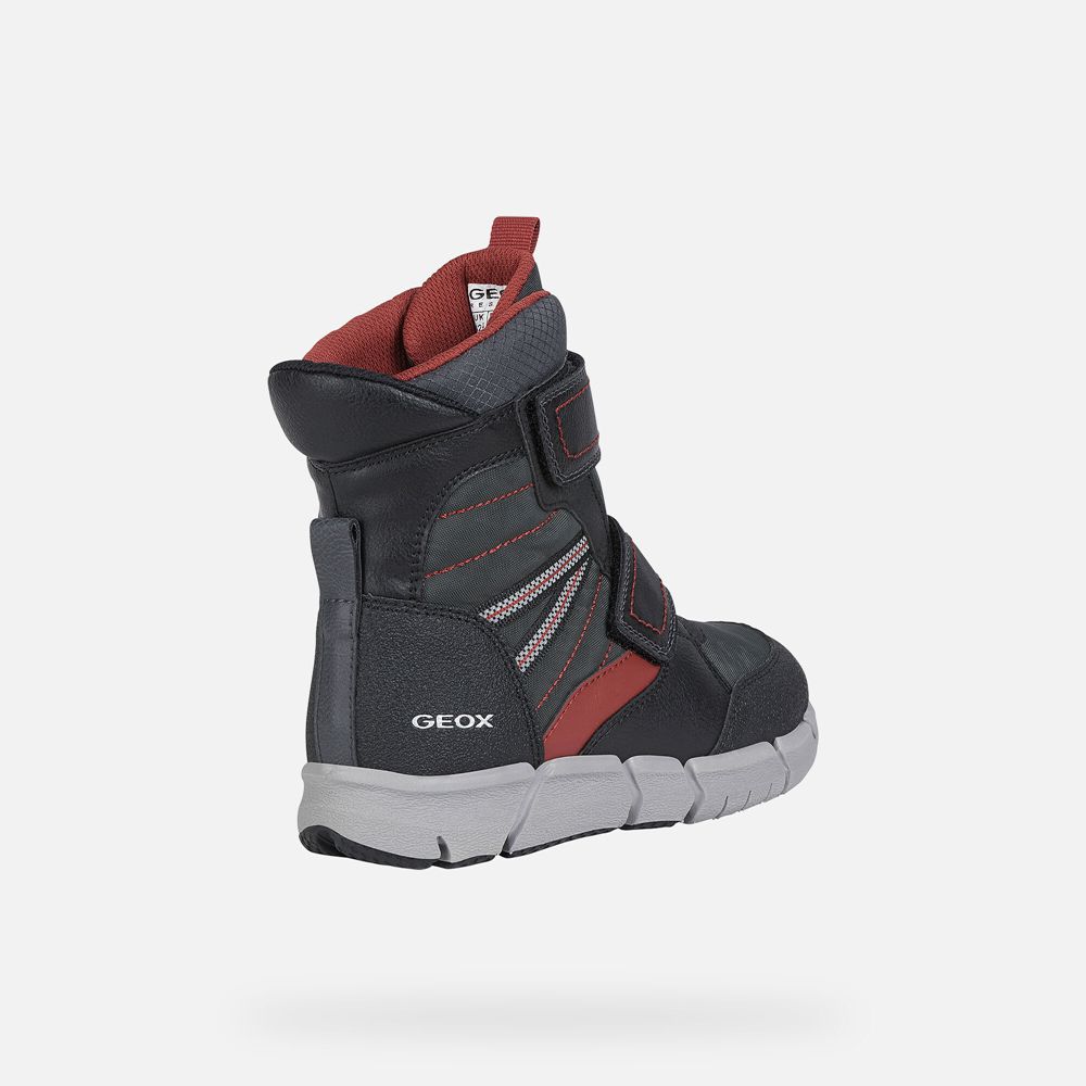 Botas Geox Menino Pretas - Flexyper Abx - TGLHO4516